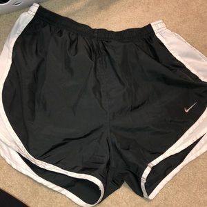 Nike grey and white shorts